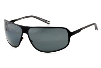 Jhane Barnes J905-BK Men's Black Rectangular Polarized Sunglasses